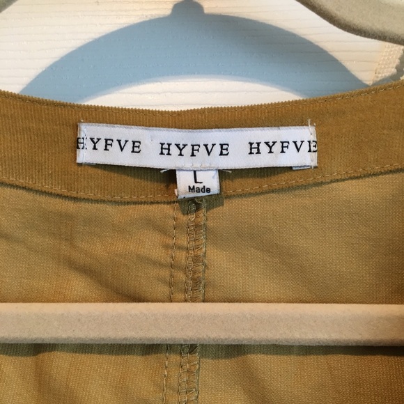 Corduroy Mustard Yellow Button up Dress/Vest - Picture 5 of 6